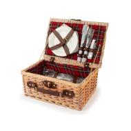 Cestino Picnic 2 persone tartan cm 36x26x16
