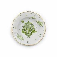 Piatto fondo decoro floreale verde Funky Table cm 23