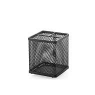 Porta posate in ferro nero Loft cm 9,5x9,5x12