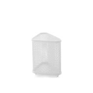 Porta utensili triangolare in ferro bianco Loft cm 12x8x12,5