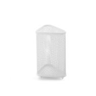 Porta utensili triangolare in ferro bianco Loft cm 12x8x16