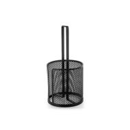 Porta rotolo in ferro nero Loft cm 13,5x13,5x28