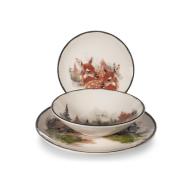 Servizio piatti in stoneware 18 pezzi Golden Woods