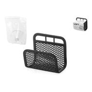 Porta spugne da cucina in ferro nero Loft con ventosa cm 8x5x7