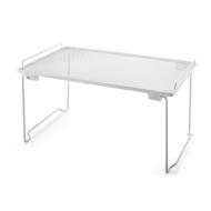 Tavolino vassoio colazione a letto pieghevole in ferro bianco Loft cm 37x24x20