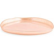 Set 6 piatti in vetro metallizzato Mush rosa cm 21