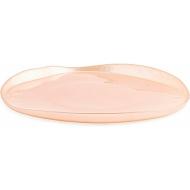 Set 6 piatti in vetro metallizzato Mush rosa cm 28