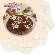 Set 5 decoratori stancil per torte