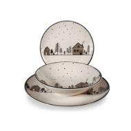 Servizio piatti in stoneware 18 pezzi Warm Wishes