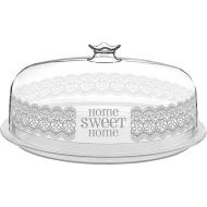 Piatto torta con cupola Home Sweet Home