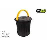 Pattumiera Stlye Eco Solution giallo 15 litri