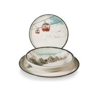 Servizio piatti in stoneware 12 pezzi Nordic Winterscape