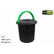 Pattumiera Stlye Eco Solution verde 15 litri