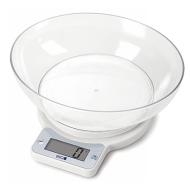 Bilancia da cucina digitale bianca con ciotola 5 kg 033423