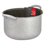 Pentola in alluminio antiaderente con maniglie tubolari Janet cm 28