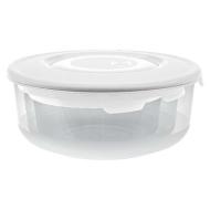 Set 3 contenitori tondi per alimenti Family Food bianco