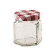 Set 7 vasi conserva con tappo a chiusura con rotem motivo scozzese ml 45