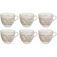 Set 6 tazzine da caffè in vetro satinato Espresso