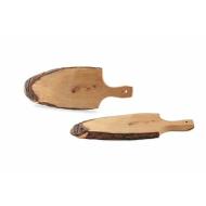 Tagliere in legno con manico cm 42x15