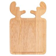 Piatto in legno quadrato Renna
