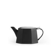 Teiera in stoneware nero con filtro 0,85 litri