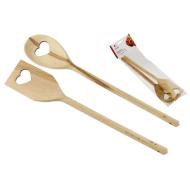 2 mestoli in legno Emoji cm 30