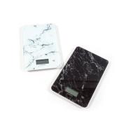 Bilancia da cucina 5 kg effetto marmo cm 23x15 (colori assortiti)