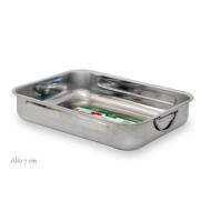 Rostiera alta in acciaio inox cm 30