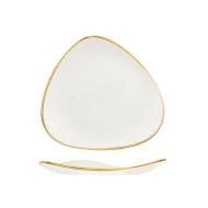 Piatto Triangolare Stonecast Barley White