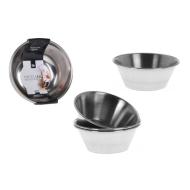 Set 4 ciotole in acciaio inox cm 11