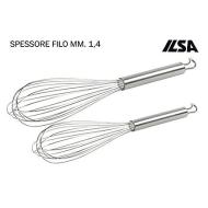 Frusta professionale da pasticceria in acciaio inox