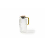 Caraffa in vetro borosilicato con tappo in bambù