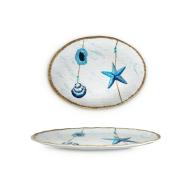 Vassoio ovale in melamina Marine cm 40x30