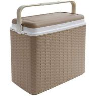 Frigorifero portatile da campeggio Alfredo rattan 24 litri Beige