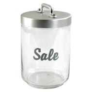 Barattolo sale in vetro con tappo in alluminio 1 litro