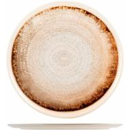 Set 6 piatti pizza in stoneware Artisanal marrone cm 32
