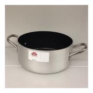 Casseruola alta in alluminio antiaderente con fondo ad induzione serie 6700