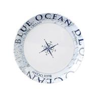 Piatto dessert in melamina Blue Ocean