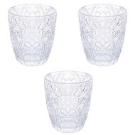 Set 3 bicchieri Sharm Sibilla trasparente cl 32,5