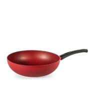 Wok in alluminio antiaderente Absolute Red cm 28