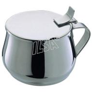 Formaggiera Zuccheriera in acciaio inox con coperchio incernierato