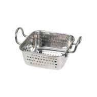 Casseruola in acciaio inox quadrata cm 11x11