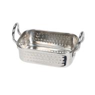 Casseruola rettangolare in acciaio inox cm 12x8