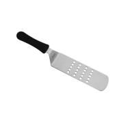 Spatola Hamburger forata manico nero cm 25