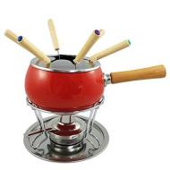 Fonduta 12 pezzi smalto rosso