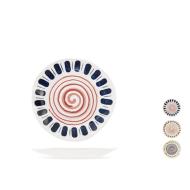 Set 6 piatti frutta in porcellana Boho cm 21