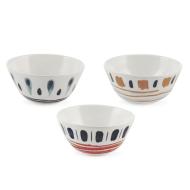Set 6 ciotole in porcellana Boho cm 12