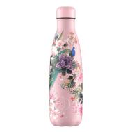 Bottiglia termica Tropica 3D Peacock Peonies 500 ml