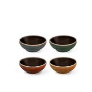 Set 4 coppette in stoneware Marrakesh cm 8