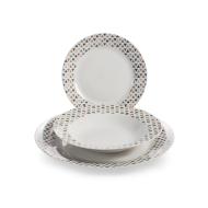 Servizio piatti in porcellana 18 pezzi Luxor